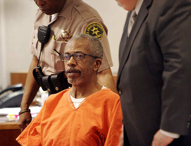 Photo: John Wesley Ewell appears for arraignment in the courtroom of Los Angeles County Superior Court Judge Keith L. Schwartz. The Harbor Gateway handyman is accused in the home invasion slayings of four people this fall. Credit: Al Seib / Los Angeles Times