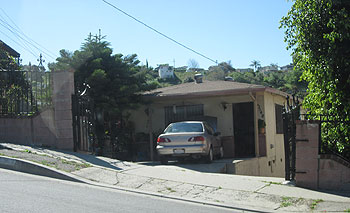 Location where Michael Echevrria, 20, was shot and killed April 3, 2010, in the East Los Angeles area. Credit: Sarah Ardalani