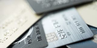 Gold, platinum, and black credit cards fanned out
