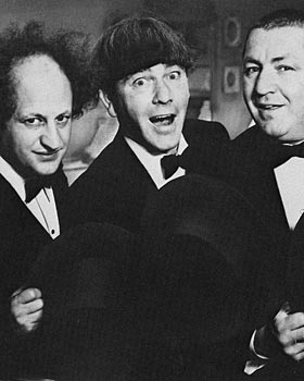 stooges three hollywood costello abbott funny brothers classic favorite latimes projects curly comedy star laurel marx hardy team vintage howard