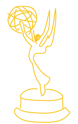 An Emmy statuette