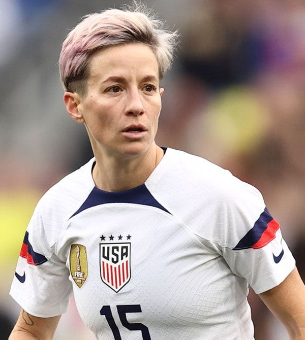 Megan Rapinoe during a match in February.