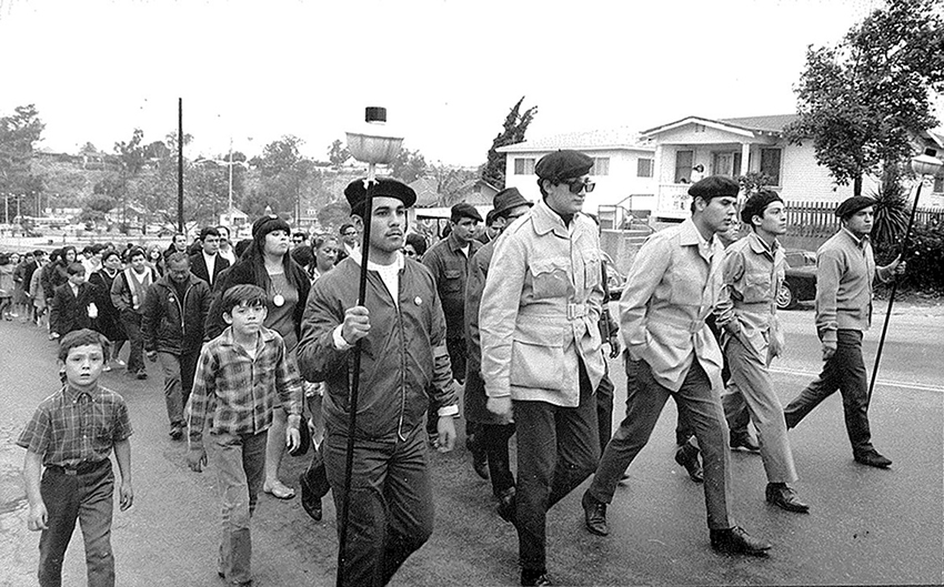 Gloria Arellanes marches in a Robert Kennedy Requiem Memorial Procession the day after he was killed.