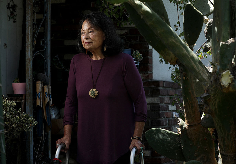 Gloria Arellanes at her home in El Monte