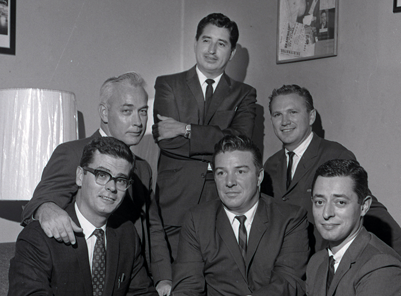 Ruben Salazar with his fellow Los Angeles Times reporters.