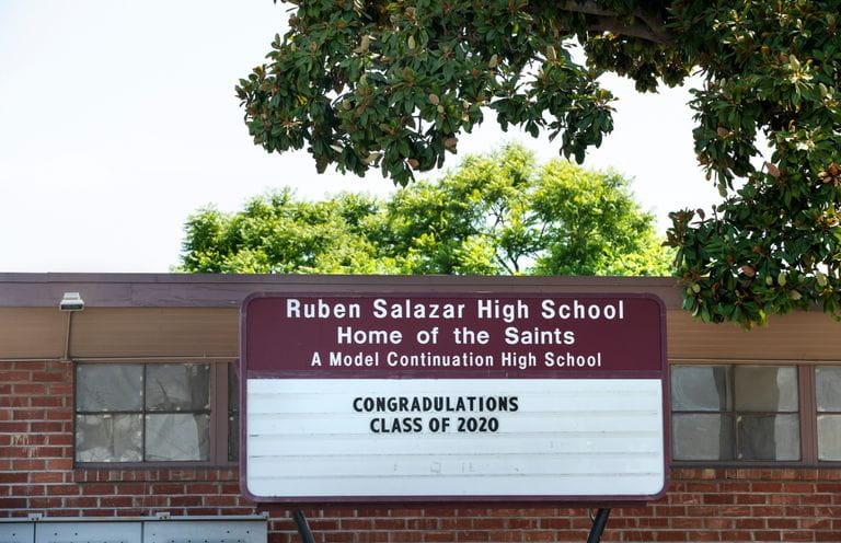 Ruben Salazar High School in Pico Rivera.