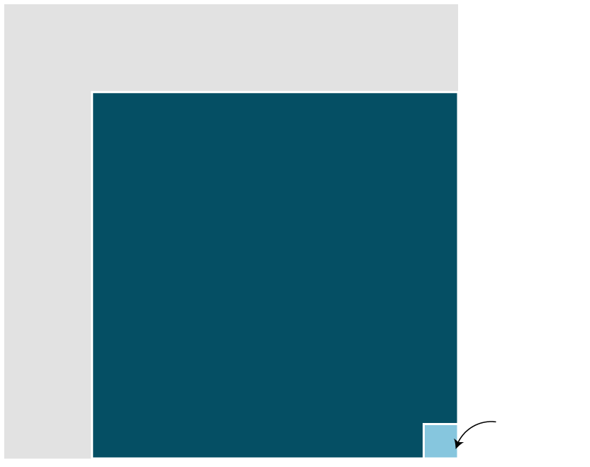 Graphic points to the square representing the number of expected deaths due to natural causes