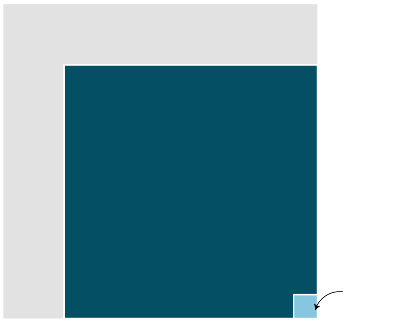 Graphic points to the square representing the number of expected deaths due to natural causes