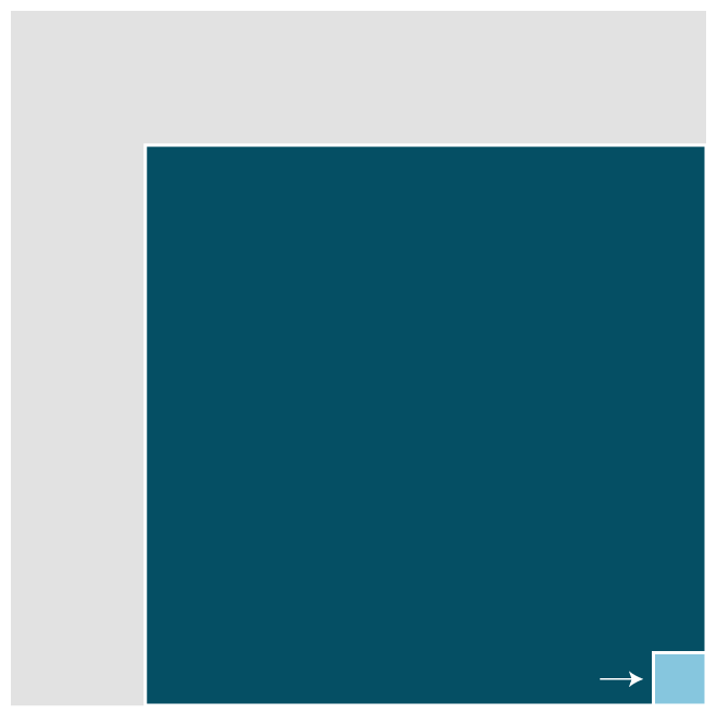 Graphic points to the square representing the number of expected deaths due to natural causes