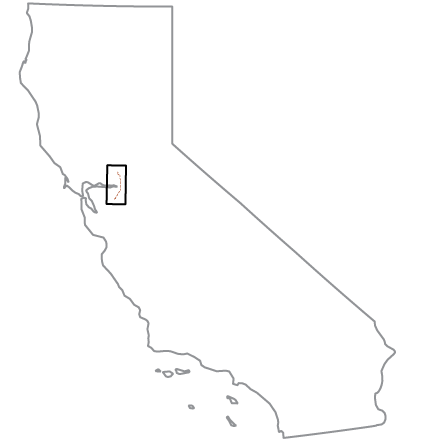 Inset map of California shows the delta tunnel path east of the San Francisco Bay