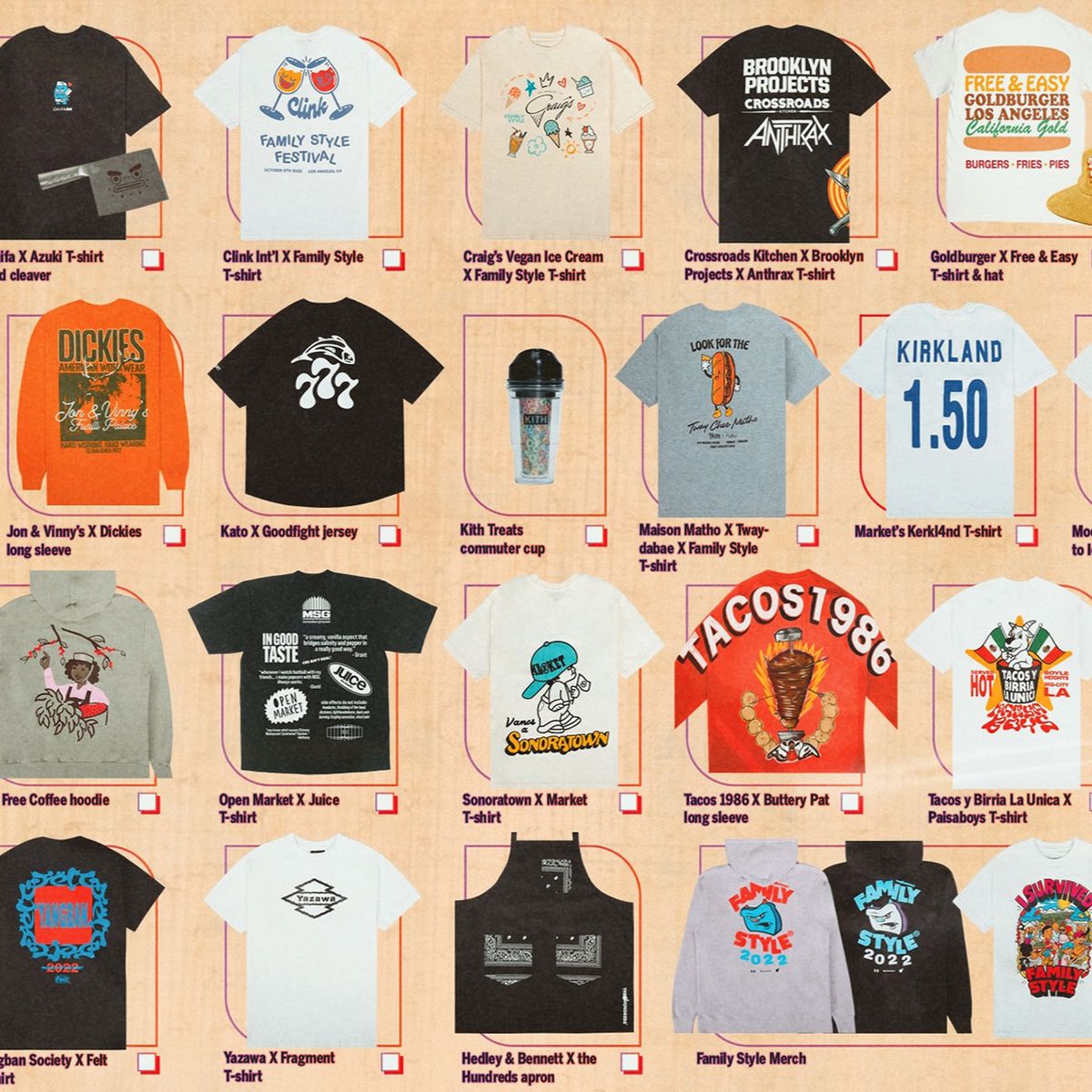 If you could compose a whole look from restaurant merch, what boxes would you check?