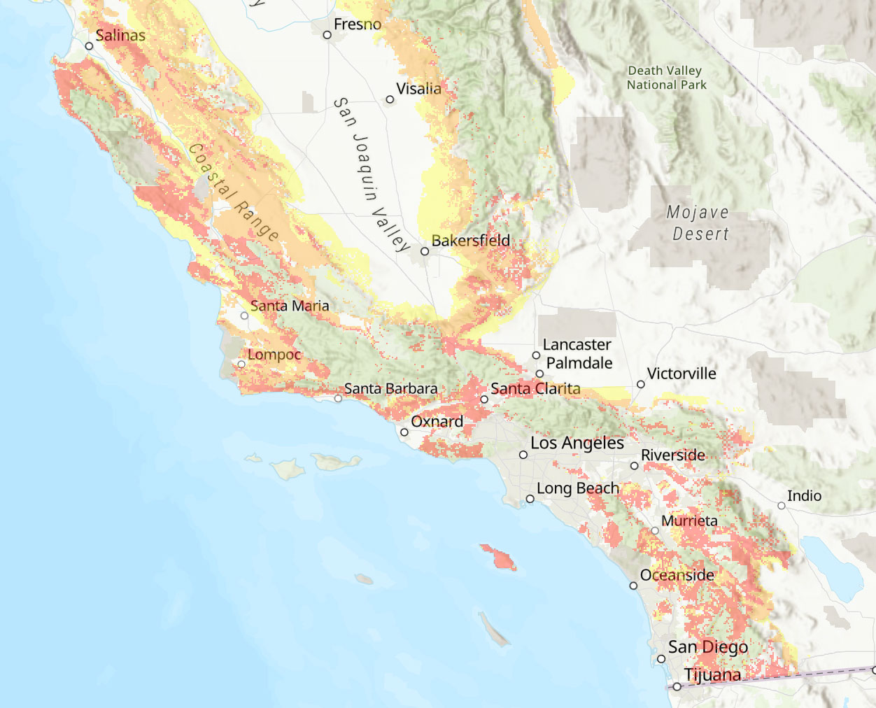 2007 Fire Hazard Severity Zone map