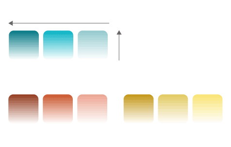 Legend shows that darker shades of a color represent a lead by more votes while lighter shades represent a lead by fewer votes. The more transparent the color, the fewer votes per square feet. The blue color represents Alex Villanueva, the red-orange color represents Robert Luna, and yellow represents other candidates.