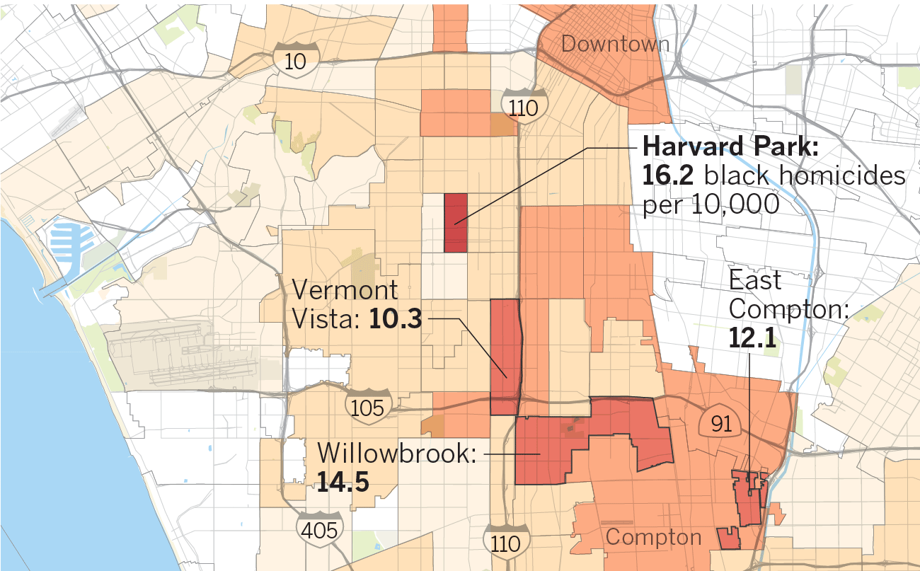 Los Angeles Hispanic Gang Map