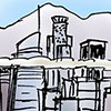 illustration of downtown Los Angeles skyline