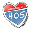 illustration of freeway symbols as hearts