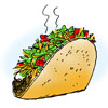 illustration of taco