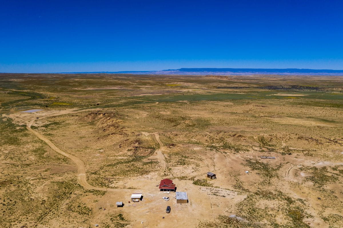 Leonard Jones' home on the Navajo Nation in rural northwestern New Mexico.