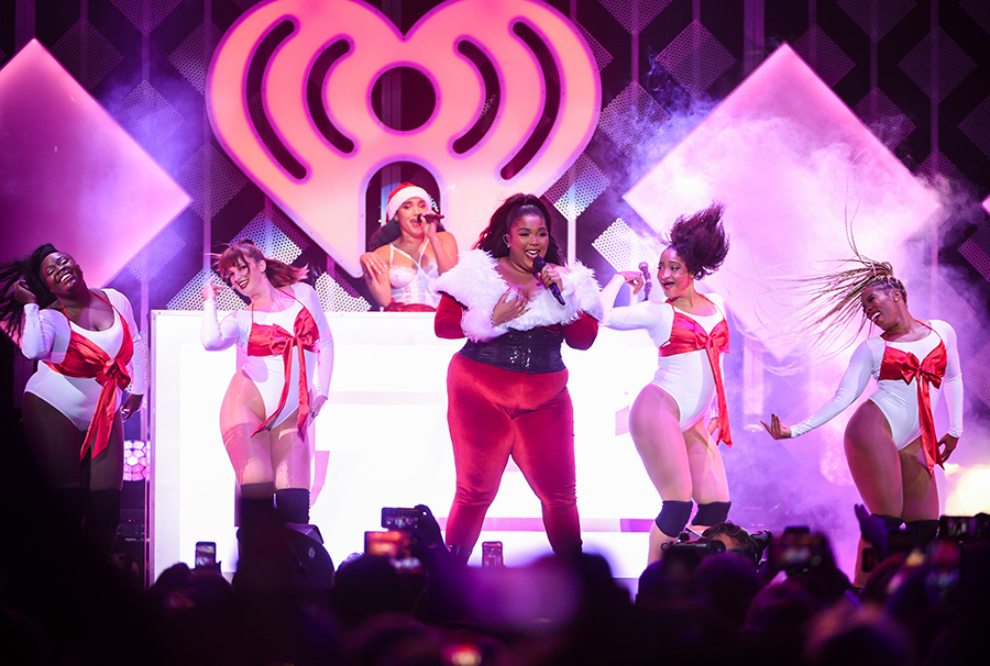 Singer Lizzo performs at Z100's iHeartRadio Jingle Ball 2019 at Madison Square Garden on Dec. 13 in New York.