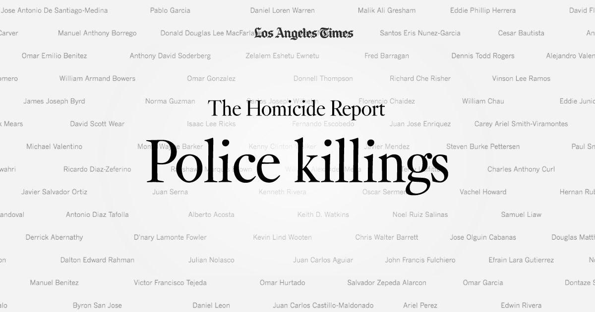 L.A. police killings Tracking homicides in Los Angeles County since