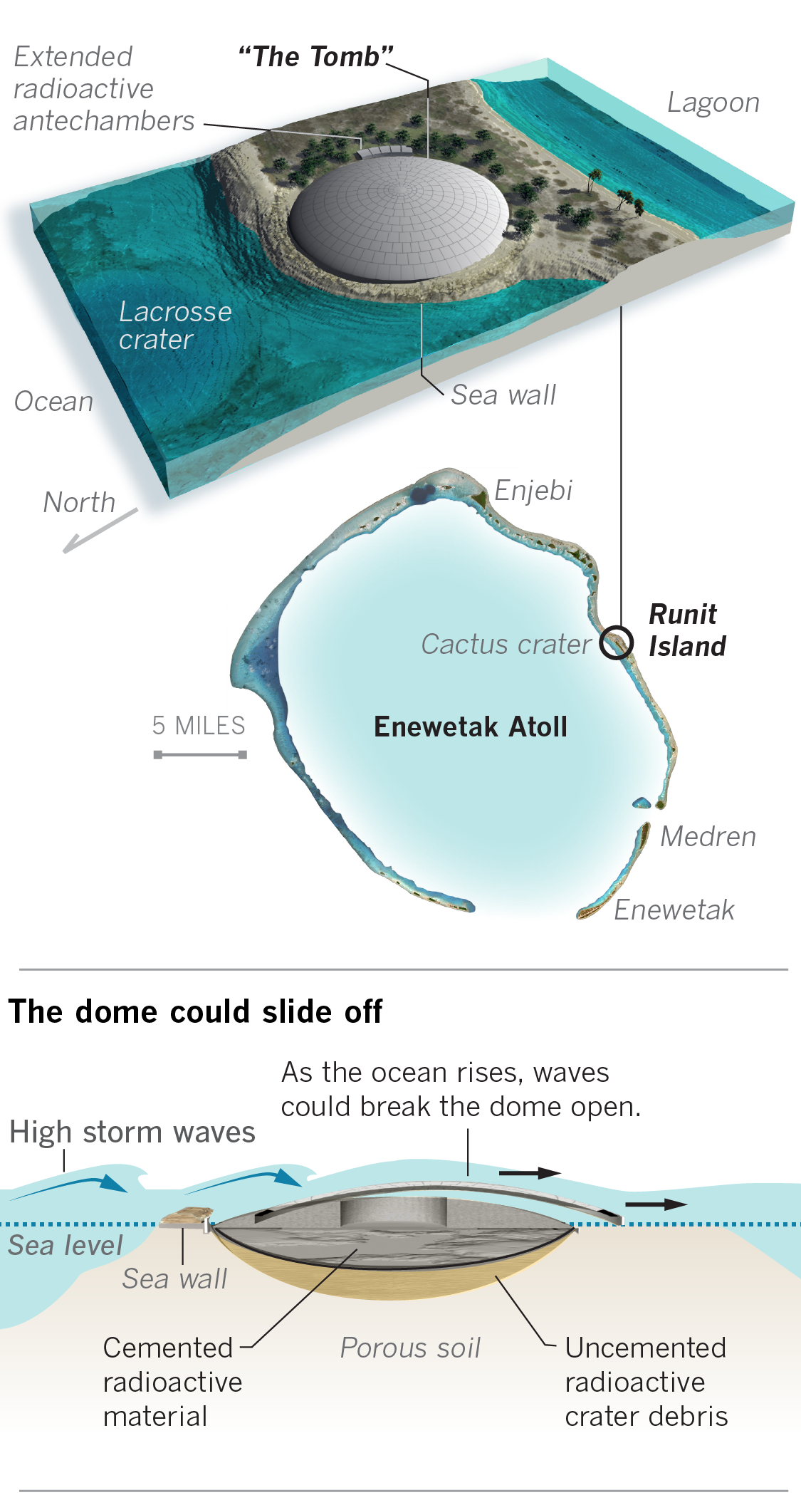 graphic showing what is underneath the dome