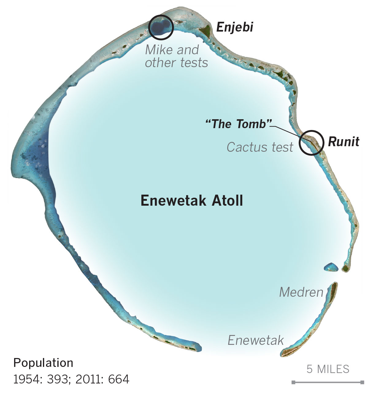 map of Enewetak Atoll