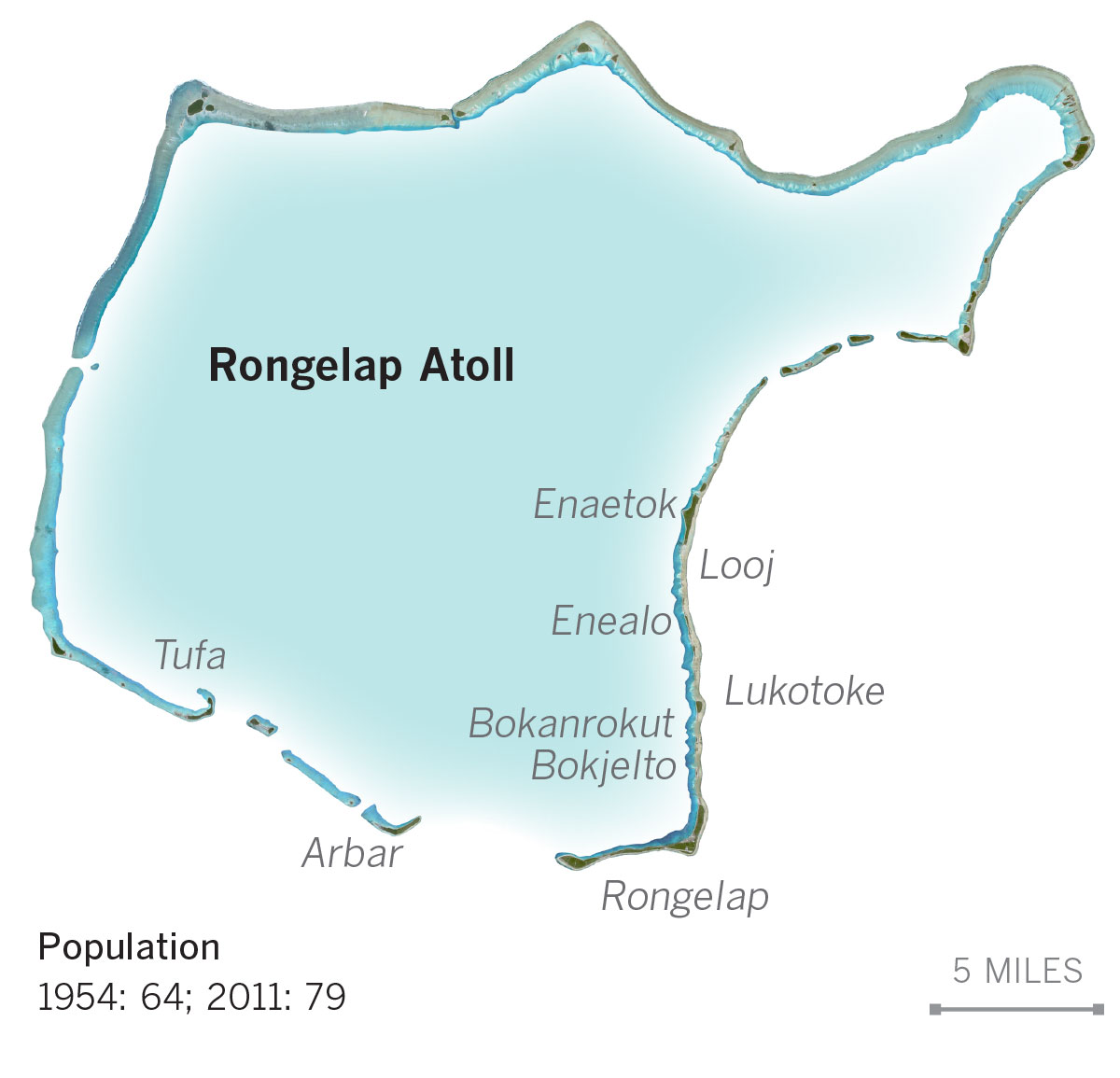 map of Rongelap Atoll