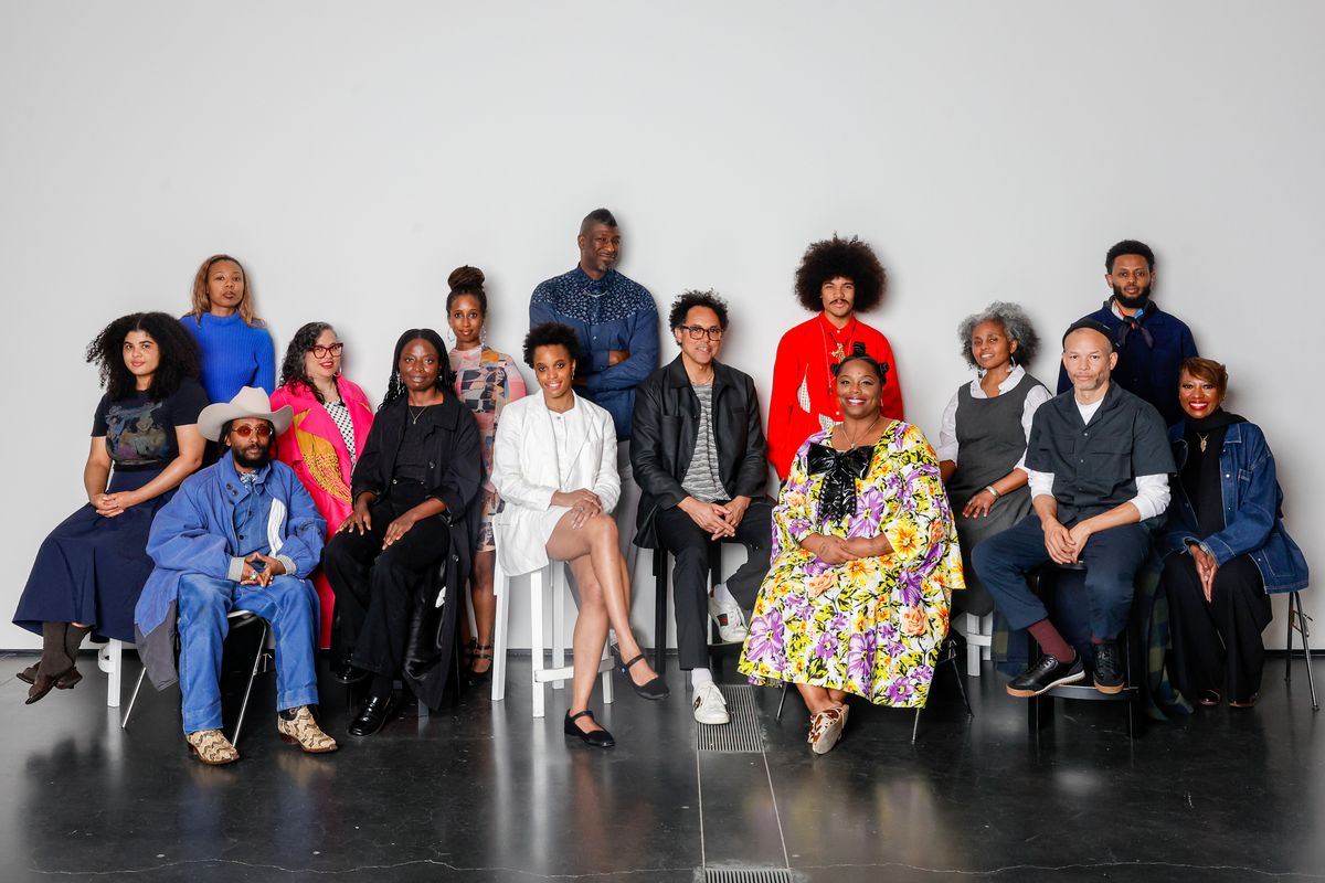 This momentous LACMA exhibition called for a group portrait — to the tune of Roberta Flack