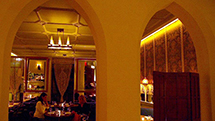 A swanky dinner inside the Chateau Marmont. (Kevin P. Casey/Los Angeles Times)