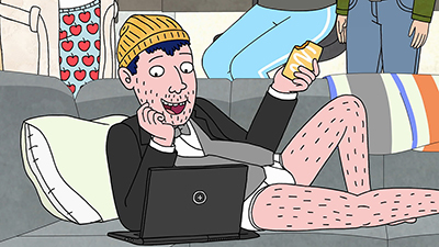 Todd feeling at home on the couch. (Netflix)