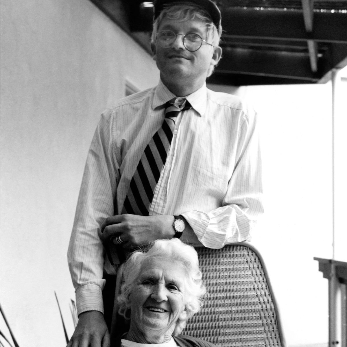 My father photographed David Hockney and his mother in the ‘80s. It’s an image I haven’t stopped thinking about