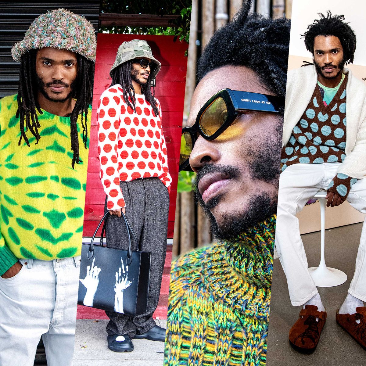 What is winter style for an L.A. artist on his way to Art Basel? Hygge on a beach