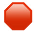 A stop sign emoji