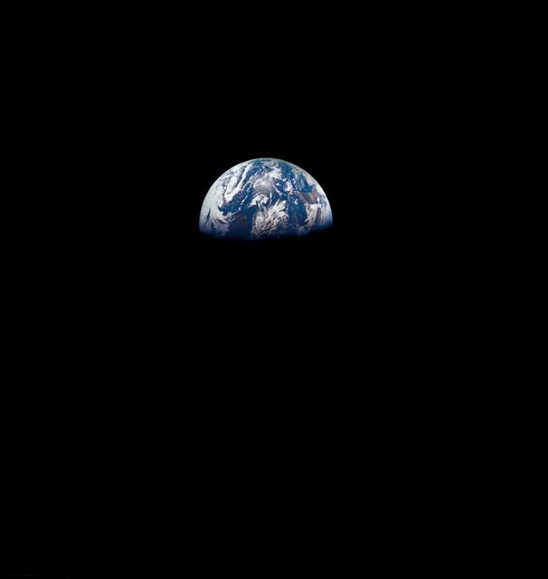 The earth from the moon
