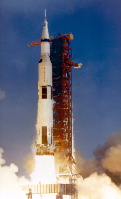 Saturn V launch for the Apollo 11 mission