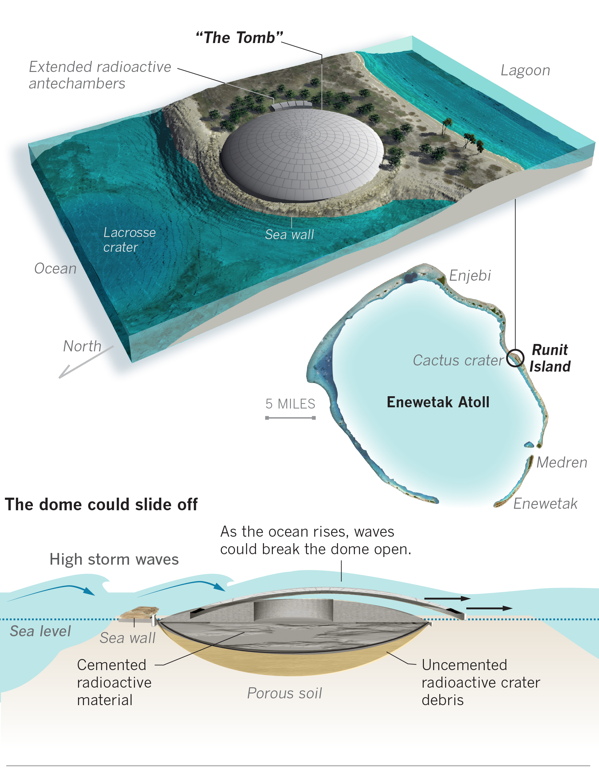 graphic showing what is underneath the dome